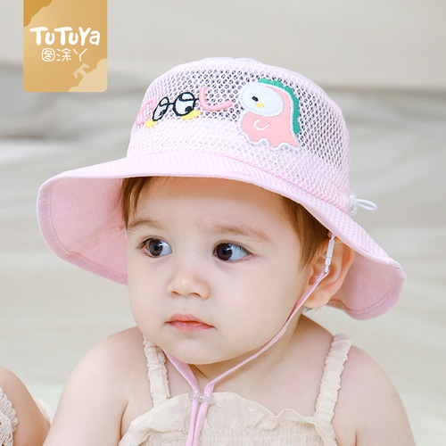 Infant Hat Summer Thin Model Fisherman Hat for Children Unisex Baby Spring and Summer Sun Hat 222336