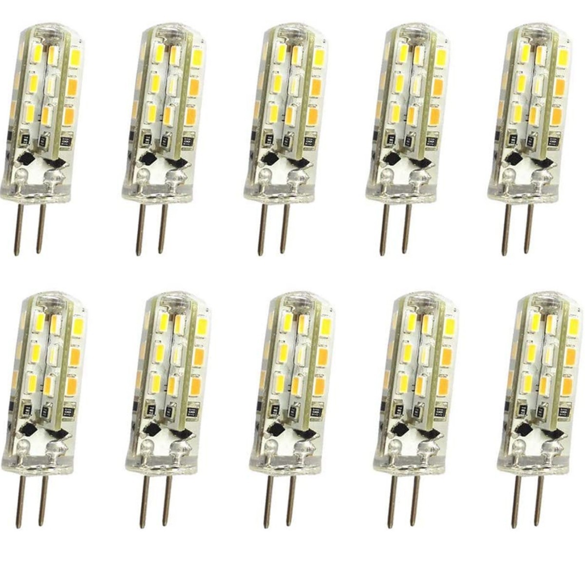 G4LED灯3014灯珠1WDC12V硅胶灯小玉米灯水晶吊灯光源跨境专供灯泡