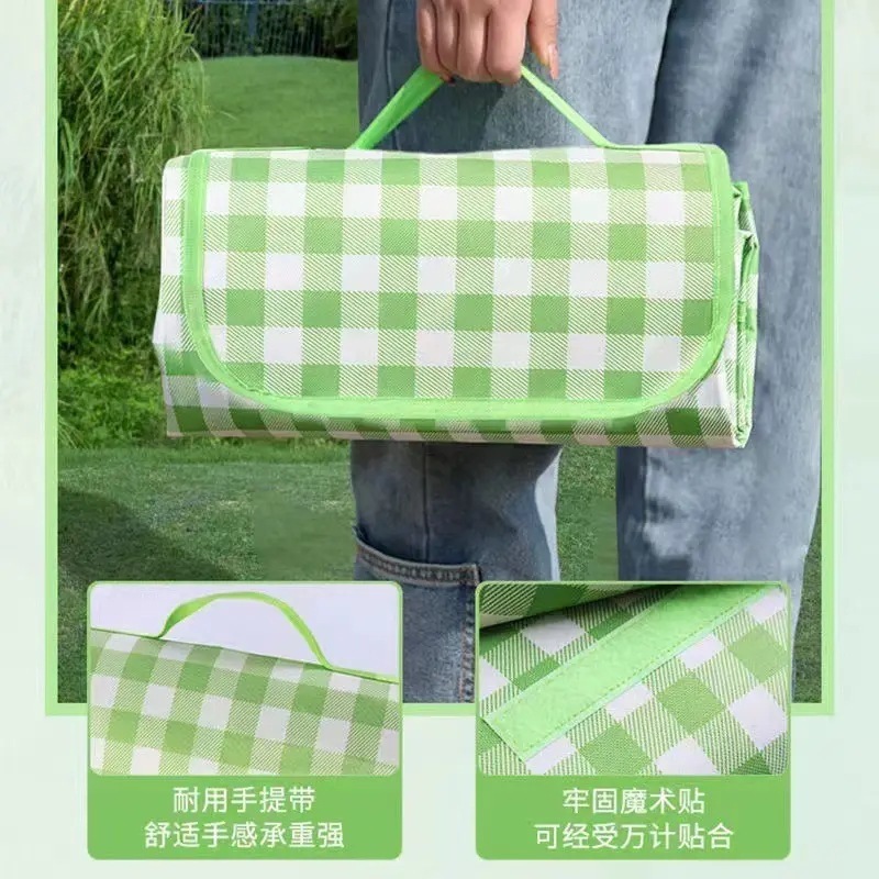 屋外キャンプ防湿フロアマットピクニックフロアマット防水防砂ビーチ肥厚オックスフォード布公園ピクニックポータブル|undefined