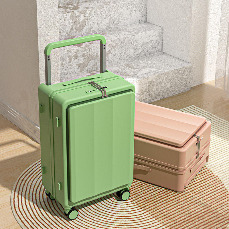Wide Trolley Suitcase Women's New Strong Thickened Durable Luggage 20inch Large Capacity 24inch Password Suitcase Wide Trolley Suitcase Women's New Strong Thickened Durable Luggage 20inch Large Capacity 24inch Password Suitcase