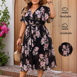 大码连衣裙;连衣裙;大码衬衫