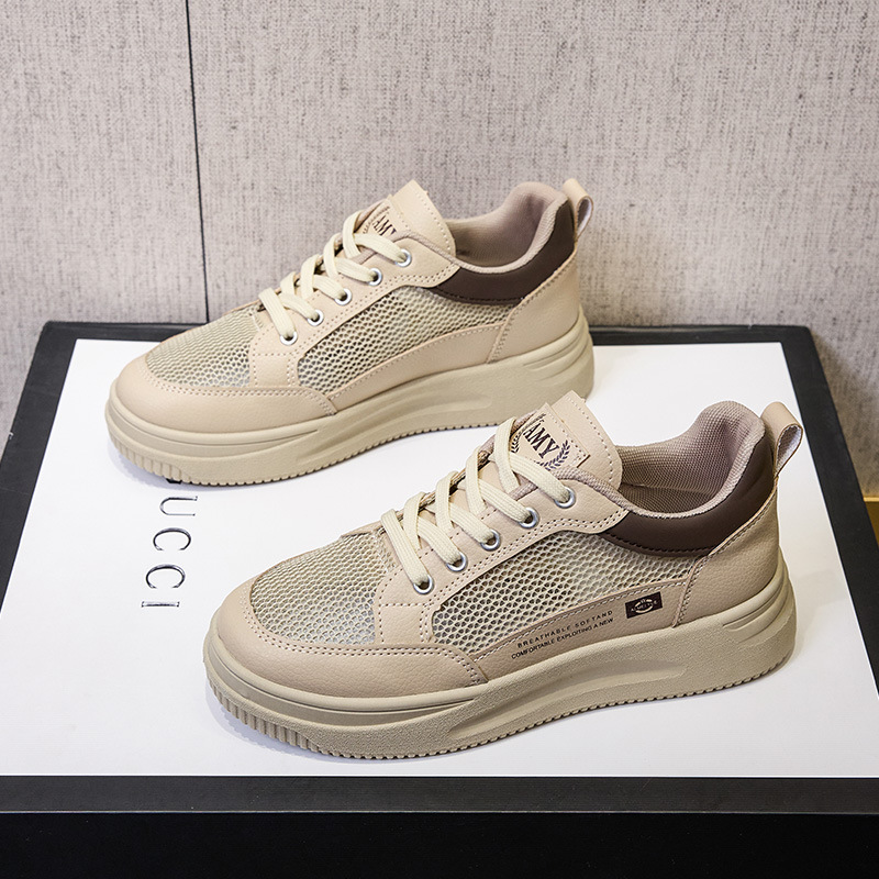 Zapatos de mujer 2026, zapatillas cómodas de suela blanda, zapatos blancos de mujer, zapatillas de mujer de suela gruesa, zapatillas bajas.