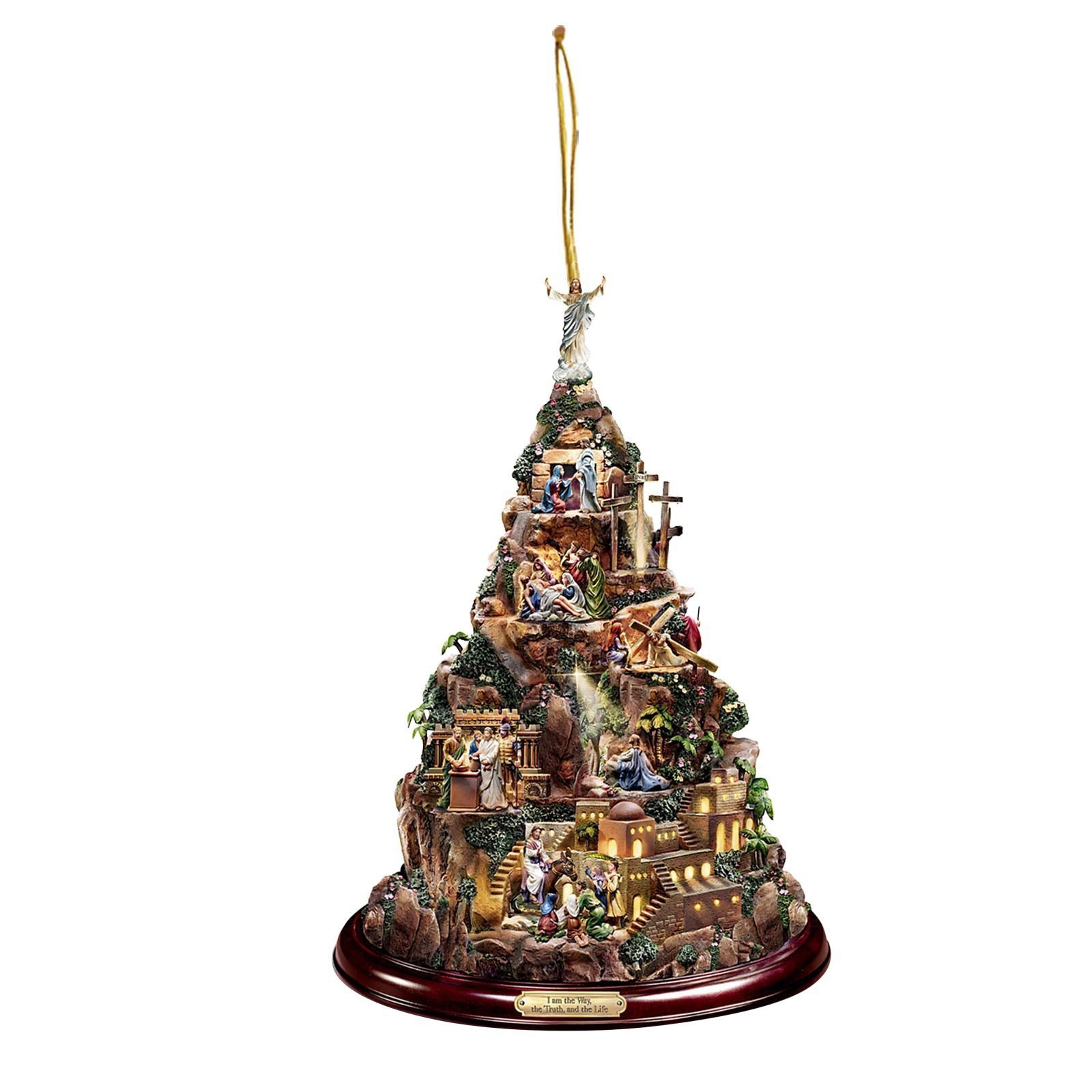 Transfronterizo nuevo creativo árbol de Navidad Santa Claus acrílico colgante artesanía coche colgante decoraciones para el hogar