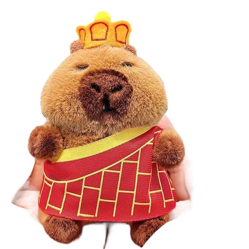 Jinnew Buda estilo carpinillo de peluche de dibujos animados llavero colgante lindo coche llavero adornos