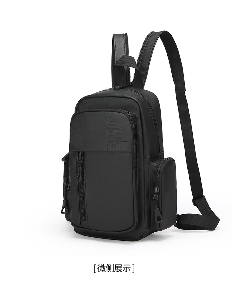 New men's chest bag, water-resistant, cross-border Oxford fabric, suitable for both shoulder and single shoulder, business men's computer backpack undefined