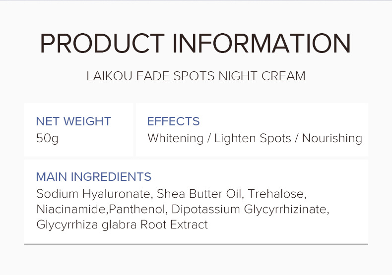 New LAIKOU 50g Face Cream, Hydrating Moisturizing Lotion and Nourishing Snow cream, cross-border wholesale supply undefined