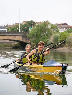 AquaMarina/le rowing Tomahawk inflatable kayak kayak double three person high-end canoe rubber boat