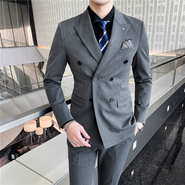 96003 gray three -piece set