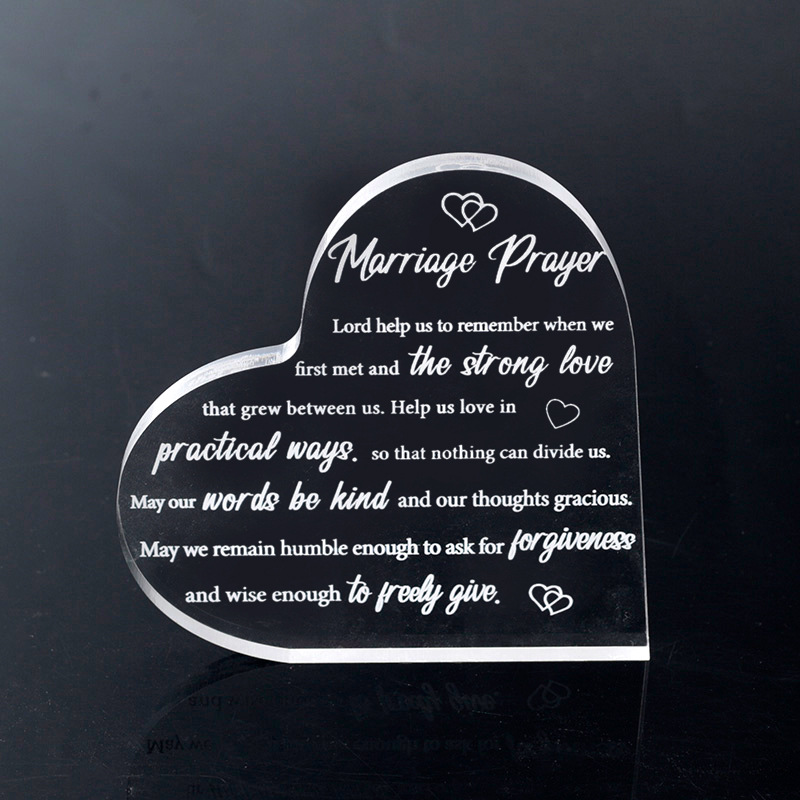 En forma de corazón acrílico decoración marco de fotos productos transfronterizos INS en forma de corazón cristal conmemorativo parientes madre regalo de San Valentín