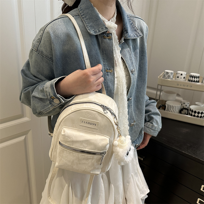 Mochila simple y moderna de todo fósforo, personalidad femenina, ocio, estudiantes, clase, primavera, nueva textura, mochila popular