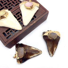 ��Ȼʯ���������� 37x53mm�����ΰ�ɫ��ɫ�Ƕˮ�����ӿ۵������