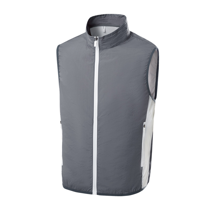 Ropa de aire acondicionado de enfriamiento de verano, ropa de ventilador de refrigeración de enfriamiento, ropa de trabajo de prevención de insolación al aire libre, ropa de ventilador, chalecos de hombre al por mayor