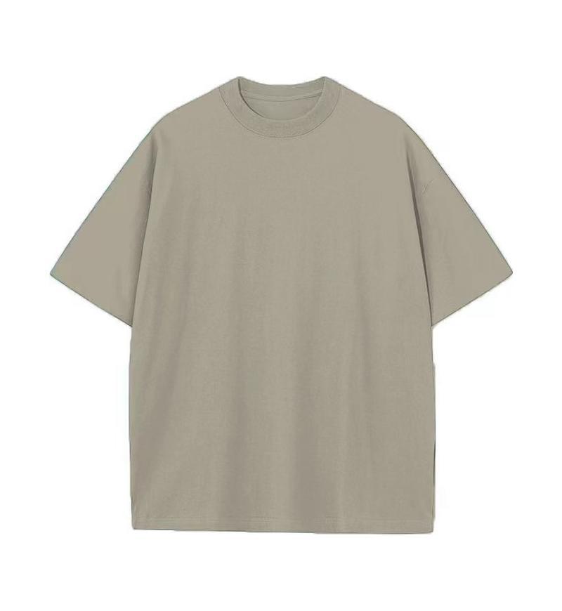 Camiseta de Marca Moderna, Gruesa, de Color Sólido, Transpirable y Absorbente de Sudor, Camiseta de Manga Corta con Cuello Redondo de Algodón Puro para Actividades de Equipo y Formación de Equipos, Personalizable