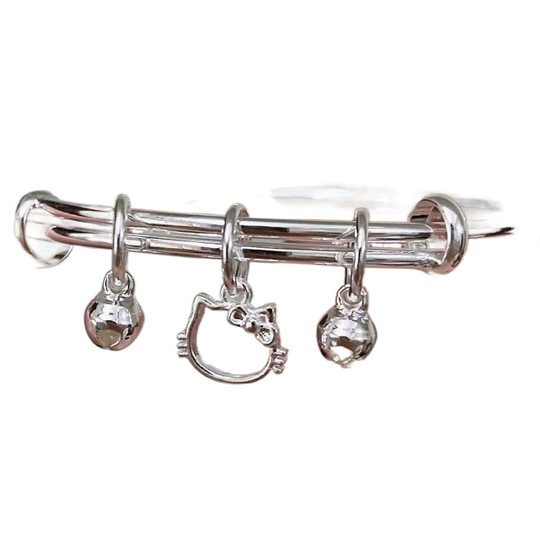 New KT cat bell Hello Kitty pendant niche bracelet for girlfriend birthday cute bracelet for women
