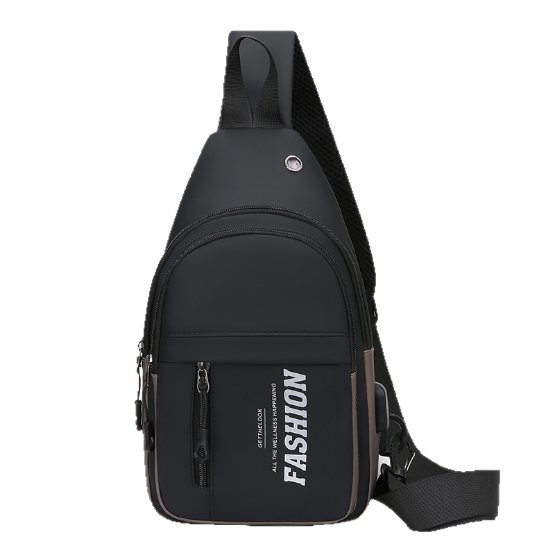 Bolso bandolera Trendy de moda salvaje para hombres Bolso de pecho multifuncional deportivo 2025 nuevo estilo mochila pequeña de un solo hombro para mujeres