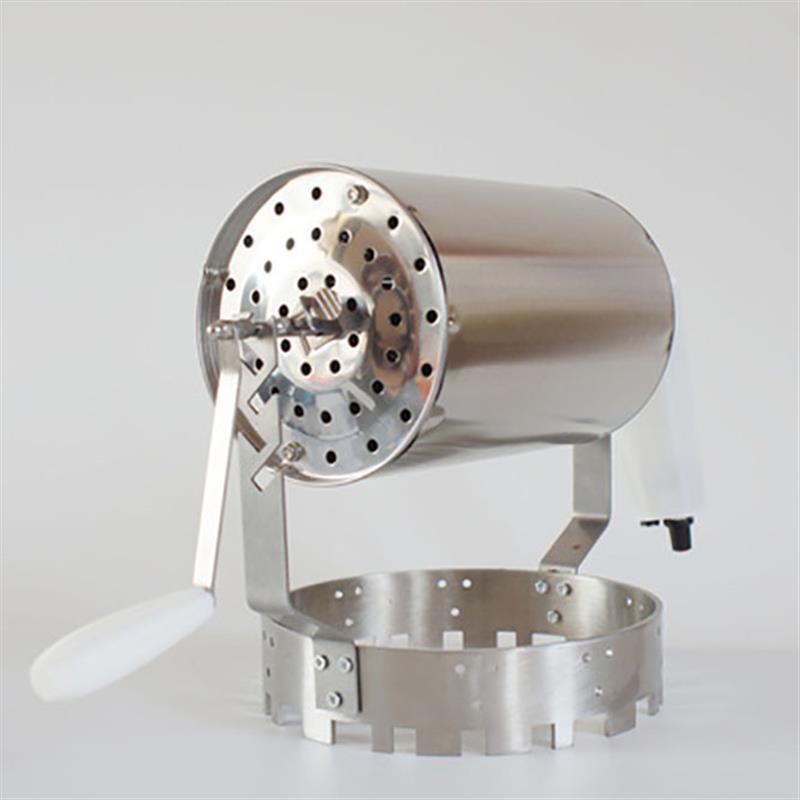 Household Coffee Roaster Bean Roaster Small Peanut Melon Seed Stainless Steel Bean Roaster Coffee Hand-Cranked Bean Roaster