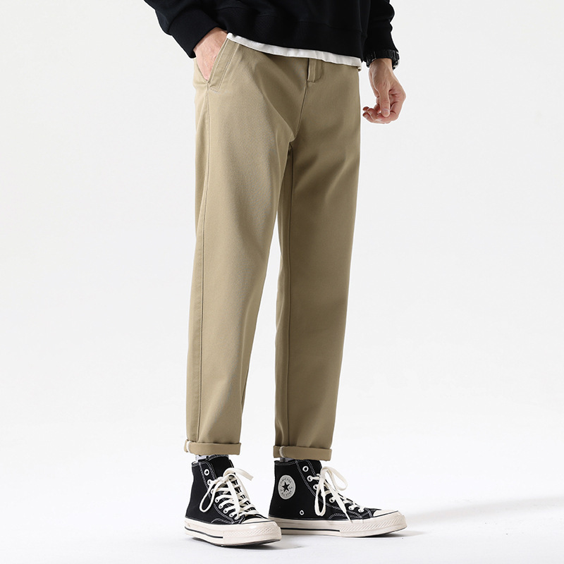 Youth Versatile Tapered American Casual Pants Men Outdoor Commuting Trendy Brand Skin-Friendly Comfortable Long Pants Men 2025