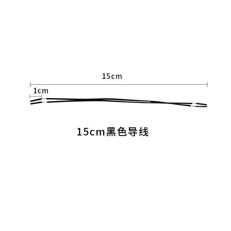 Cables conductores de doble extremo accesorios DIY para motores eléctricos y experimentos escolares