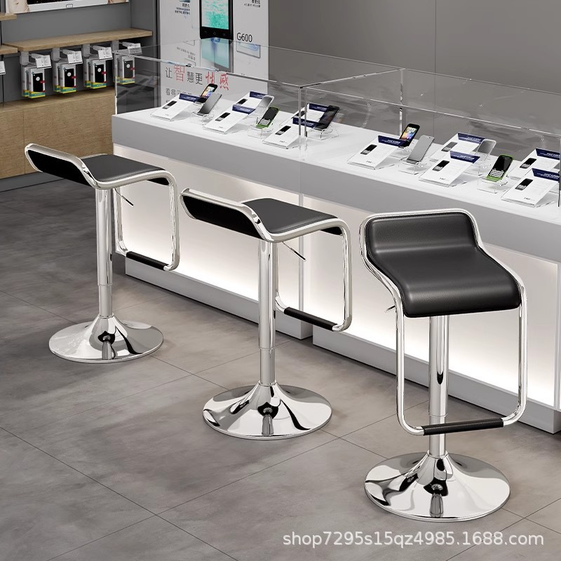 silla de bar elevación tienda de teléfonos móviles comercial casera cajero silla de recepción taburete giratorio silla S