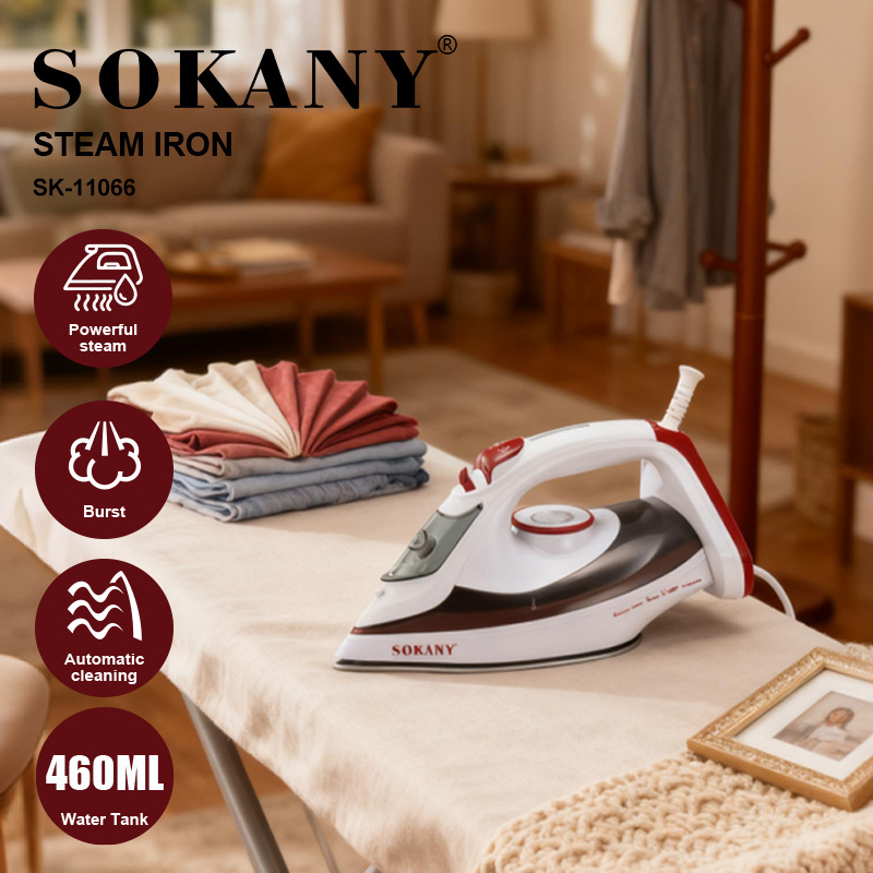 Export Sokany11066 Iron Household 460Ml2400W Steam Iron Strong Spray Electric Iron