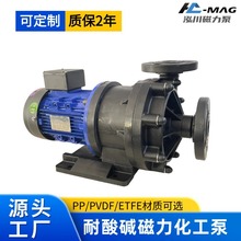 泓川防腐耐酸碱泵耐腐蚀塑料循环微型磁力驱动泵无轴封化工磁力泵