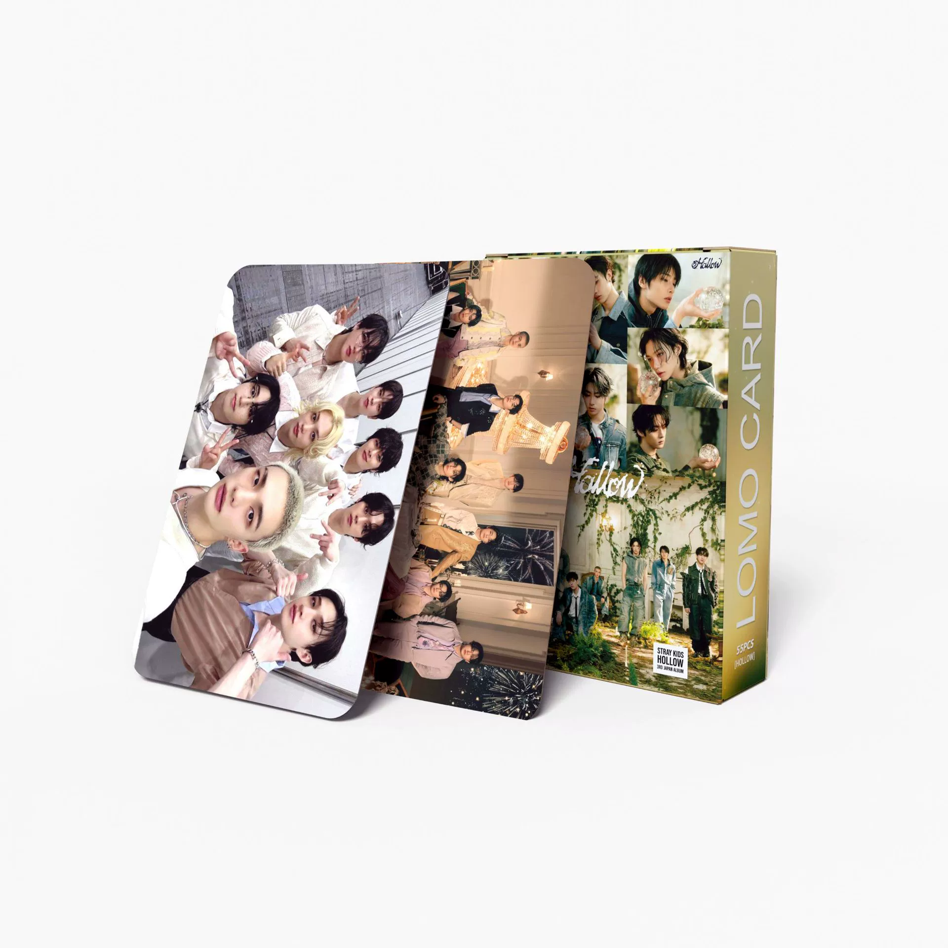 Набор карточек Ломо (Stray Kids) — 55 ламинированных фотокарточек, 85×55 мм, стиль коллекционного альбома