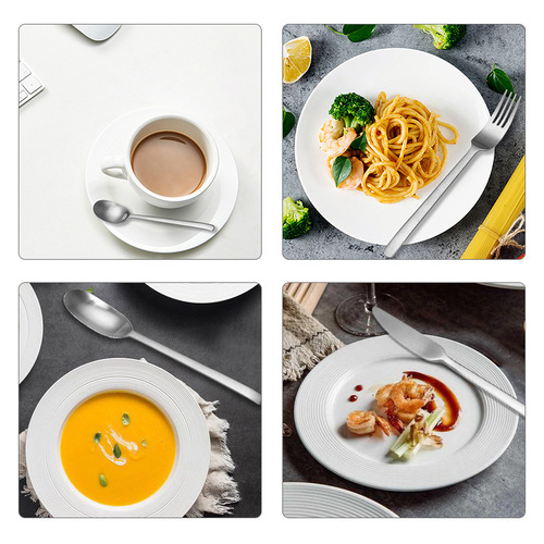 Factory direct sales stainless steel cutlery, forks, spoons, tea spoons, Western food, hotel dining tables, household Amazon 430 cutlery, forks and spoons set