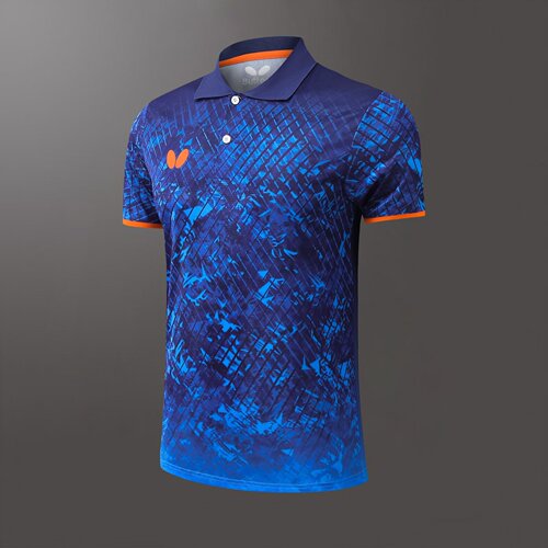 New 2024 Butterfly Table Tennis Short-Sleeve Men's and Women's Clothing 283 T-shirt Sweat Absorbent Quick Dry Competition Shirt with Printing