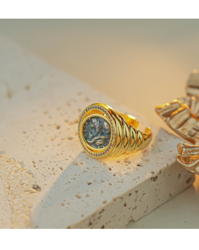 Fashion Geometric Copper Plating Open Ring 1 Piece