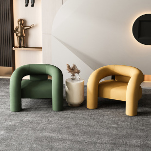 Single Internet Celebrity Sofa Chair Light Luxury Leisure Sofa Chair Living Room Scandinavian Single Chair Bedroom Simple Balcony Lazy Sofa