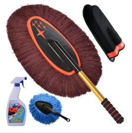 mop oil brush duster cleaning — Car cleaning tools - kaxian-hexagonal-telescopic-car-brush-brush-box-small-brush-duster-wax