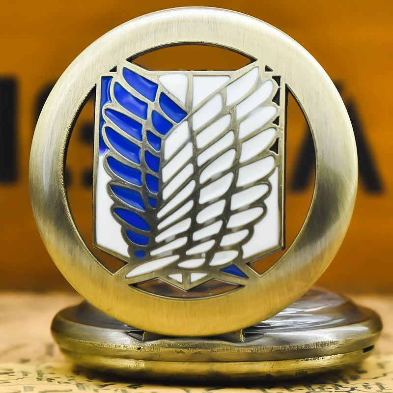 Аниме периферийная тема Wings of Freedom Модная студенческая пара индивидуальные трендовые мужские и женские карманные часы прямые продажи с фабрики