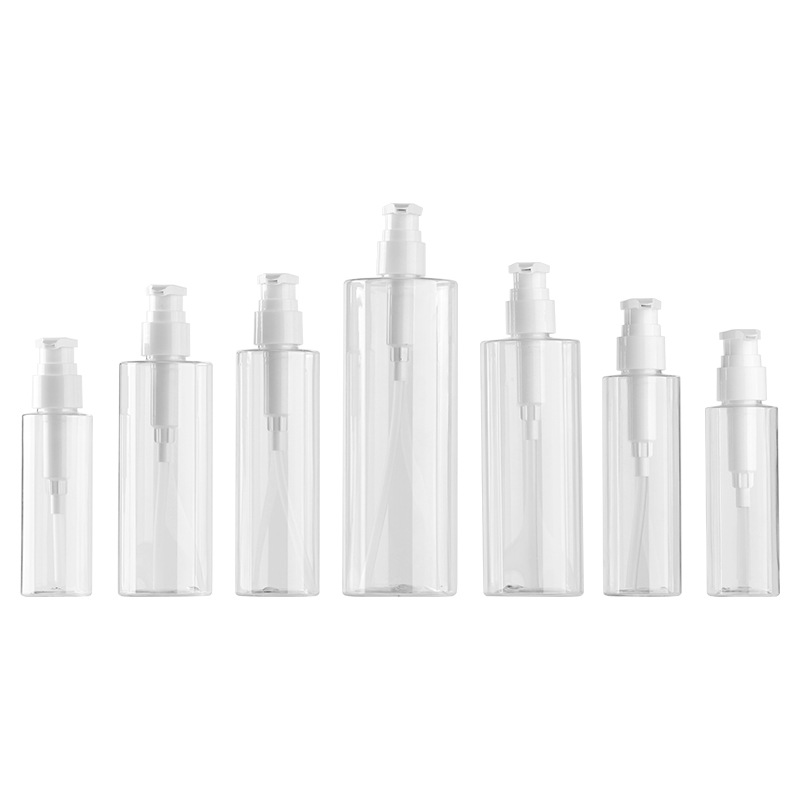 Botella de la cabeza de la bomba de presión cosmética al por mayor 100-250ml botella de loción corporal 300-500ml botella de champú