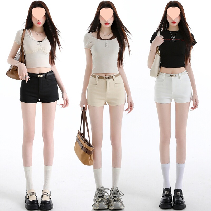 Real Shot of Women's Suit Shorts 2026 Summer New Style Elastic High-Waisted Hot Girl A-Line Slimming Casual Straight Wide-Leg Pants Real Shot of Women's Suit Shorts 2026 Summer New Style Elastic High-Waisted Hot Girl A-Line Slimming Casual Straight Wide-Leg Pants