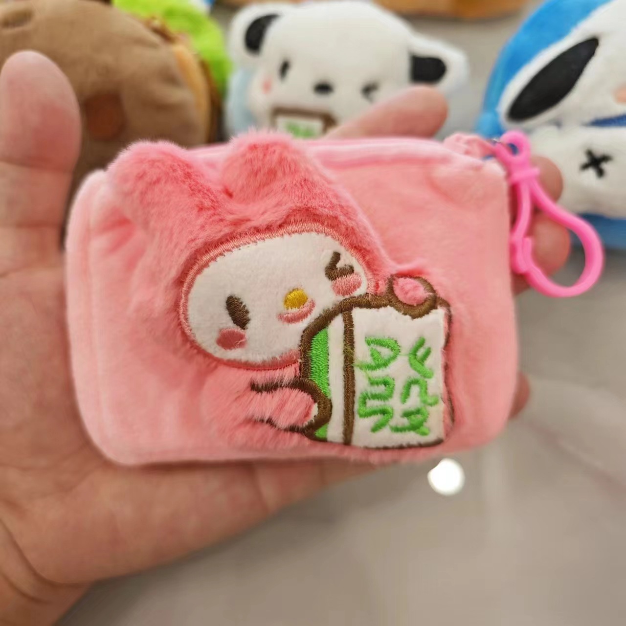 Pink rabbit a-square bag