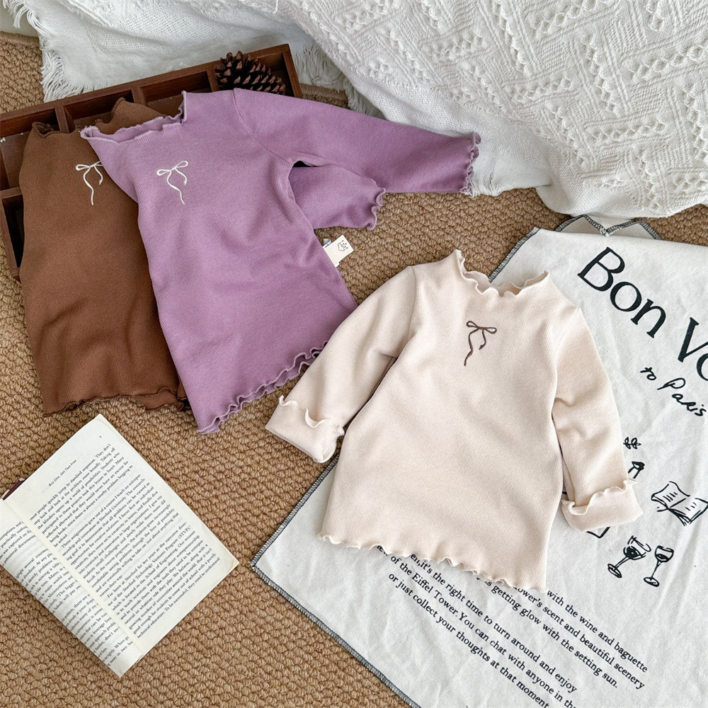 Ropa de clase para recién nacido otoño e invierno camisa de fondo de color sólido de todo fósforo más chaqueta de pedo de lunares sin mangas de terciopelo traje de escalada para bebé 1