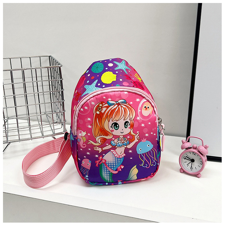 Wholesale of cute and trendy children's single-shoulder bags, large-capacity kindergarten baby travel chest bags, and casual girls' crossbody bags undefined