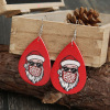 Christmas double-sided earrings for elderly with letters, wish, European style, wholesale