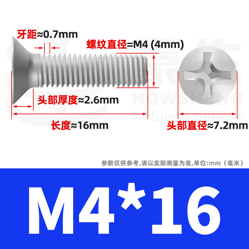 304ステンレスネジのネジの十字溝の平頭のネジのKMの機械の糸の小さいネジのm 2m 3m 4m 5m 6|undefined