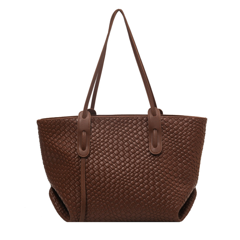 Borsa a secchiello intrecciata retro donna borsa a tracolla_voghion.com