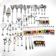 套装串DIY串珠不锈钢简约弯刀披萨刀尖铲刀西式串珠红酒塞
