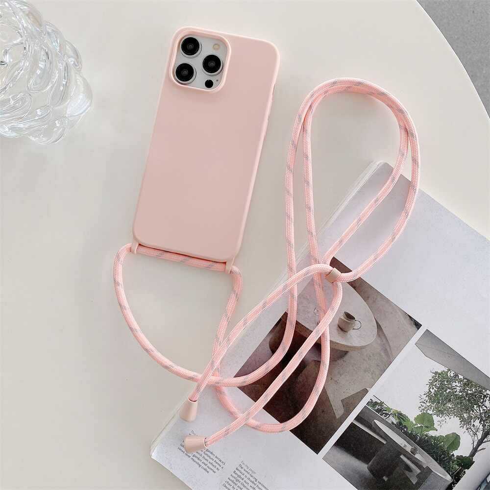 Adatto per 15/16, custodia per iPhone 12, anti-caduta, design semplice, con cordino, custodia protettiva a tracolla, 17 Pro Ins_voghion.com