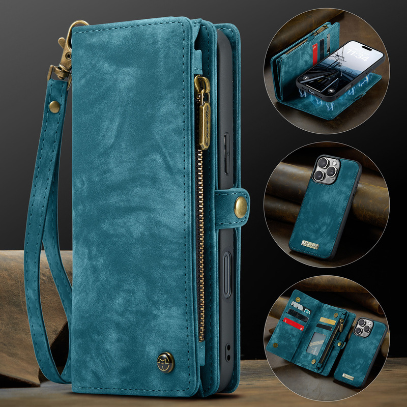 Suitable for Iphone17Promax Mobile Phone Case 16Plus/15 Wallet Style S25Ultra/A17 Card Holder Leather Case