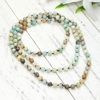 Organic necklace, accessory handmade, round beads suitable for men and women, Amazon, 1.2m