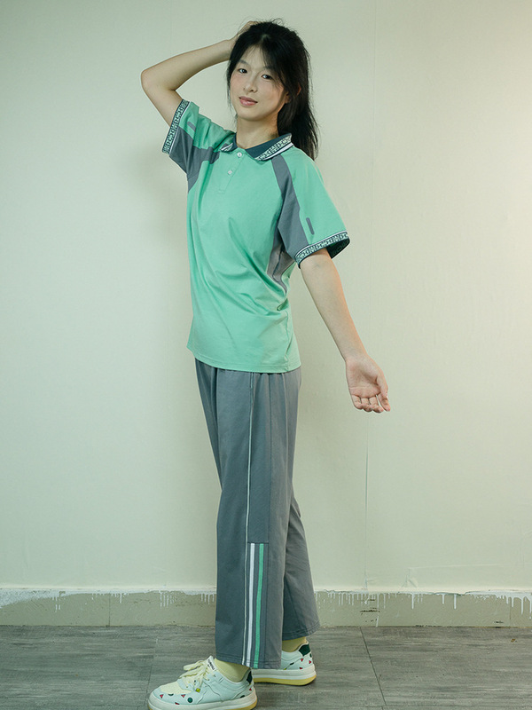 江西赣州市统一校服小学初高中男女同款夏季运动套装短袖柔软棉质|undefined