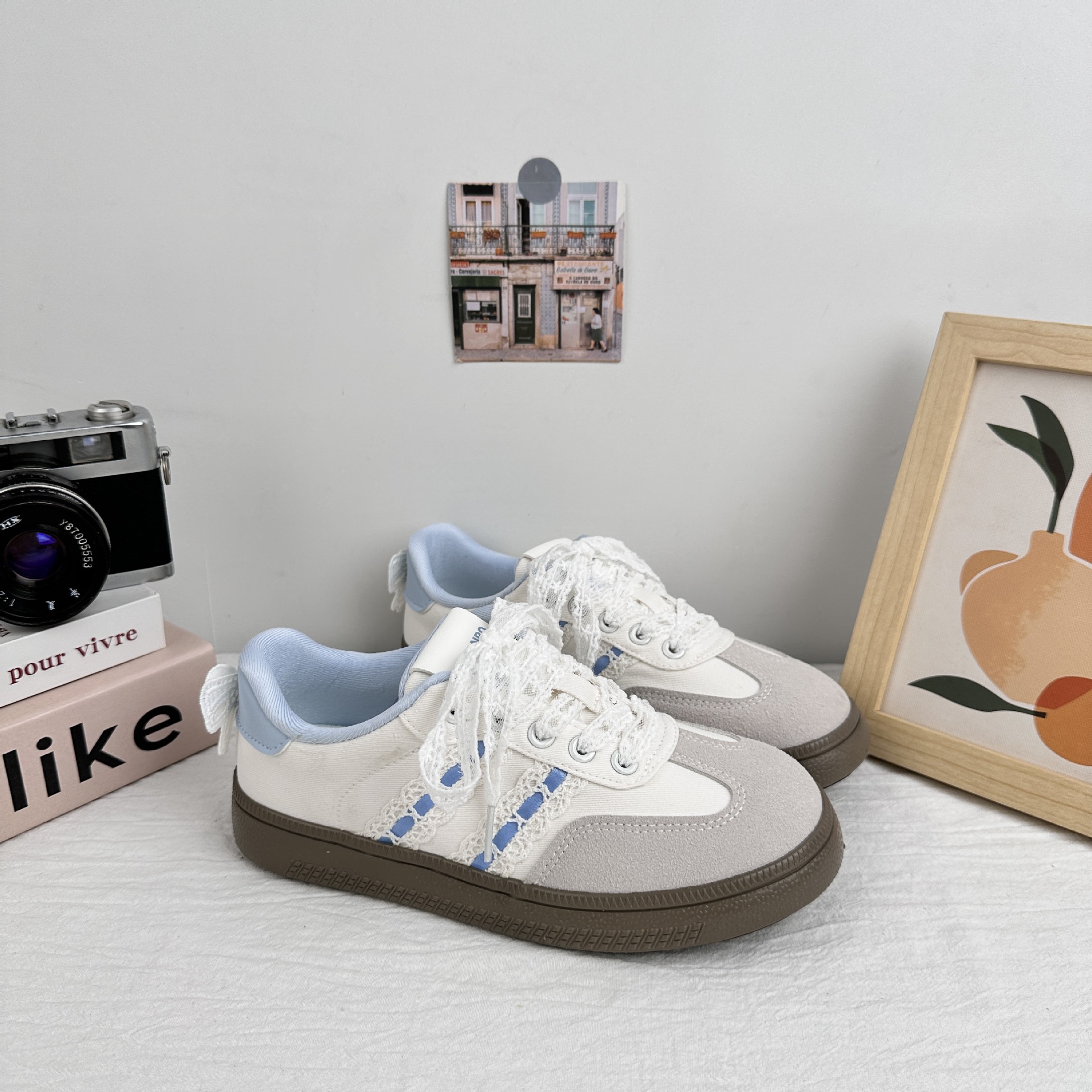 Zapatillas de plataforma con lazo de onda lejana para mujer 2025 nuevos zapatos de mujer de verano de estilo caliente