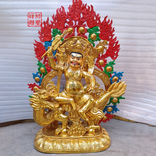 祥狮定制黄铜鎏金藏佛白财神佛像摆件神像工艺品铜器批发120厘米