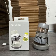 新款厨房不沾油去污洗锅刷 家用自动加液刷锅便携压液洗碗清洁刷
