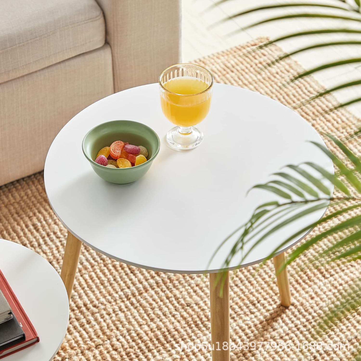 Sofá pequeño mesilla de té simple moderna creativa balcón esquina pequeña mesa estante mesilla de cabecera pequeña mesa redonda