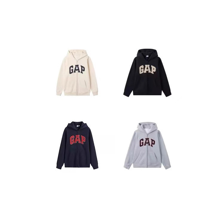 Trendy Autumn and Winter New Ga Fleece-Lined Zipper Hooded Letter Embroider Loose Casual Sweatshirt for Men and Women Couples Trendy Autumn and Winter New Ga Fleece-Lined Zipper Hooded Letter Embroider Loose Casual Sweatshirt for Men and Women Couples
